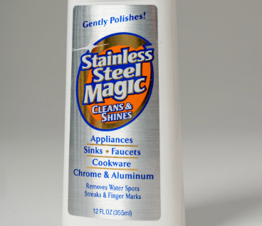 Magic Stainless Steel Cleaner Product with Bright Graphics Label